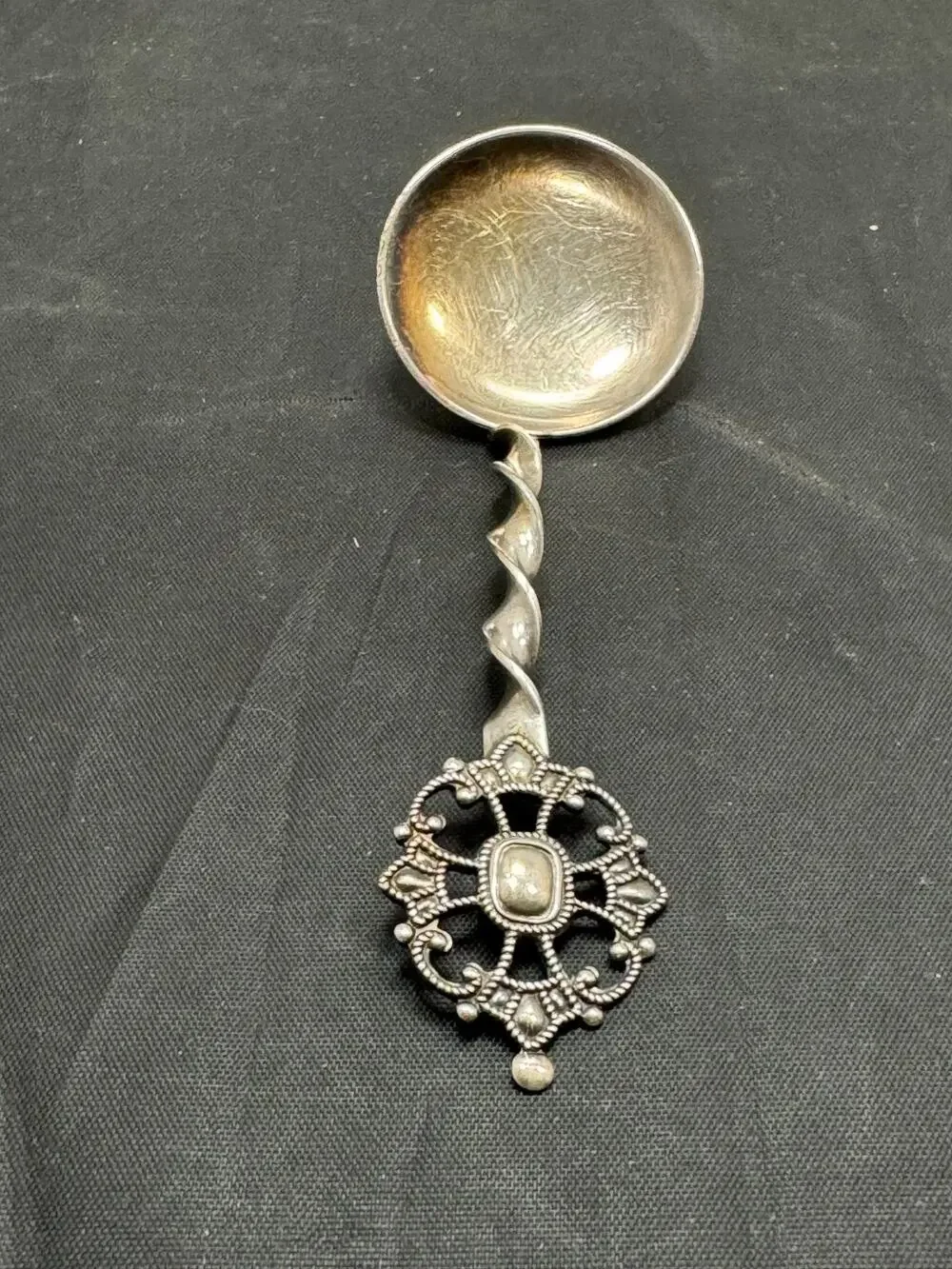 Vintage Thomsen Knudsen Kings Cross Norway TK 40G Silverplate Bonbon Spoon 5